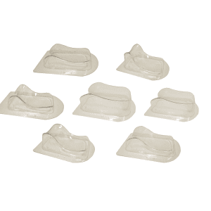 Jogo de suporte para cabeça e pescoço em acrílico